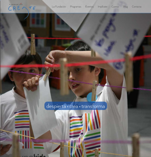 Fundacion Create website image