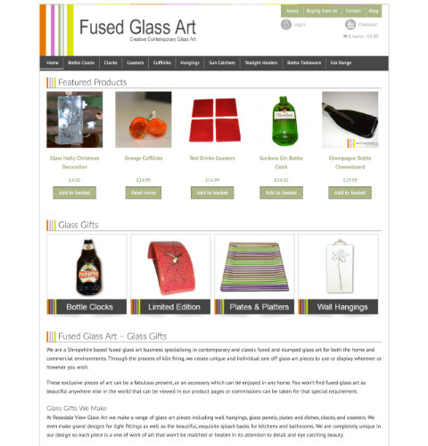 Fused Glass Art website image